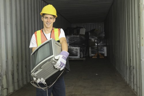 Recycling facilities in Lewisham handling various materials